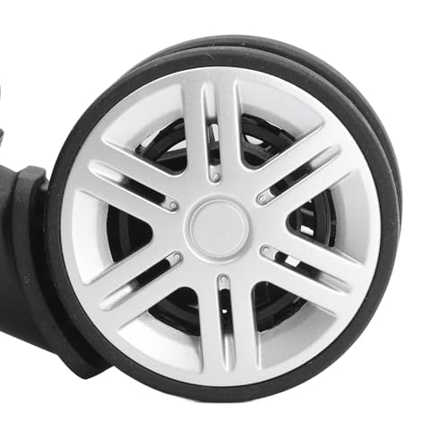 1 Pair Luggage Suitcase Wheels Replacement, Suitcases Wheel Spare Part Black 360 Degree Trunk Wheels Universal Suitcase Castor for Trolley Luggage3