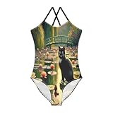 Photo Gallery black cat water lilies - costume intero da bambina, con tracolla regolabile, costume da bagno da spiaggia, 3-10, ninfee gatto nero, 9-10 anni Photo Gallery black cat water lilies - costume intero da bambina, con tracolla regolabile, costume da bagno da spiaggia, 3-10, ninfee gatto nero, 9-10 anni