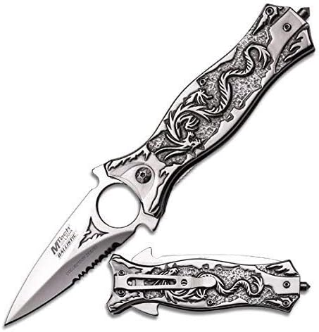 Ballistic Knife - Chrome Dragon Handle