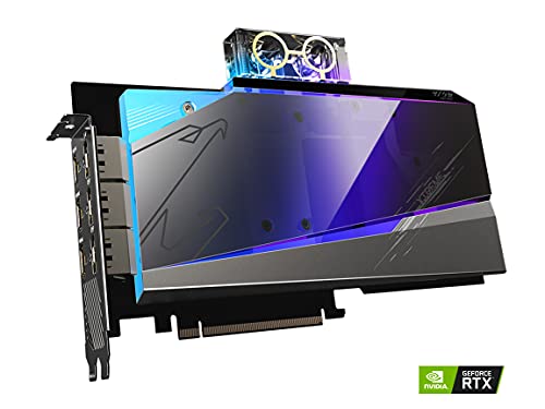 AORUS GeForce RTX 3080 Xtreme WATERFORCE WB 10G (REV 2.0) Scheda grafica, WATERFORCE Water Block Cooling System, LHR, 10GB 320-bit GDDR6X, GV-N3080AORUSX WB-10GD REV2.0 Scheda video - Scheda video - Immagine 1