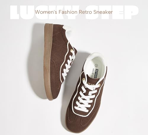 Women Retro Cour Fashion Sneakers Casual Low Top - image 9