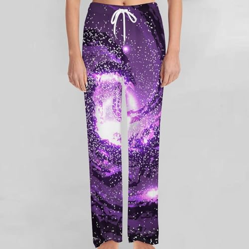 Purple Galaxies Nebulae Cosmos Mens Pajama Pants Soft Lounge Pj Bottoms Lightweight Sleepwear Pants with Drawstring4