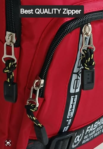 Image of SRZ Crossbody Sling Bag | Water Resistant | Glossy Vibrant Colours | Chest Bag Waist Bag | 4 Pockets | Adjustable Shoulder Strap