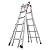 Little Giant Ladder Systems Velocity with Wheels, M26, 13-23 Foot, Multi-Position Ladder, Aluminum, Type 1A, 300 lbs Weight Rating, (15426-001) & Wing Span/Wall Standoff