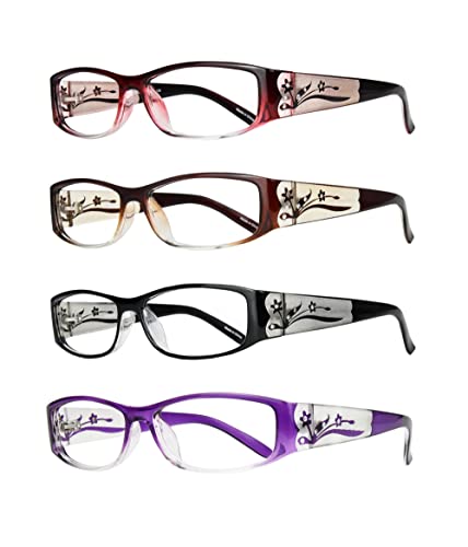 EYEBOGO &Oacute;culos de leitura Kaylee para mulheres (4-Pack, 2.50)