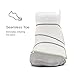 Feetures! Men's Elite Ultra Light No Show Tab, White + black, small