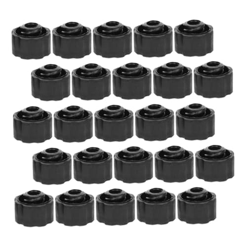 LIFKOME - LIFKOME 25 pièces Lot de Capuchons Protecteurs pour Aiguilles de Bouchons Étanchéité Industriels Noirs Accessoires Fiables pour Fournitures de Faciles à Insérer et Remplacer