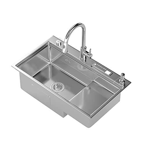 Évier de cuisine à une cuve carrée anti-condensation avec accessoires