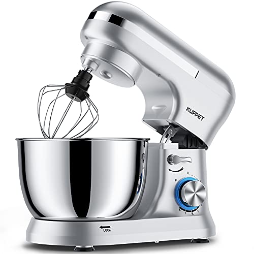 Küchenmaschine, Knetmaschine zum Backen, 1300 W 8 Geschwindigkeit elektrischer Kuchenmixer mit 4.5L Schüssel, Rührbesen…