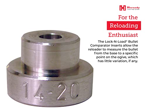 Hornady Lock-N-Load Bullet Comparator Basic Set, Includes 7 Bullet Inserts – Quickly And Precisely Measure Loaded Rounds, Measures From Bullet Ogive – Reduce Round Variations – B234 #TOP6