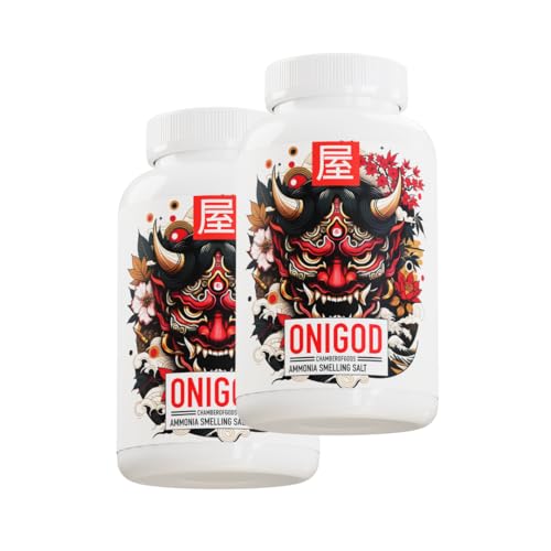 Image of Chamberofgods Onigod Ammonia Smelling Salt for Powerlifting & Strength athletes | Crystal formula for heavy lifts (Pack of 2)