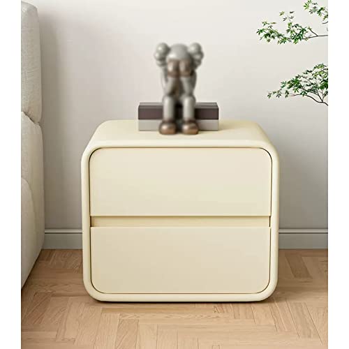 Table de chevet table d’appoint beige avec tiroir L50xD40xH47cm