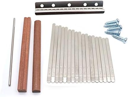 Timiy 17 Key Kalimba DIY Accessory Thumb Piano with Keys Wood Bridge