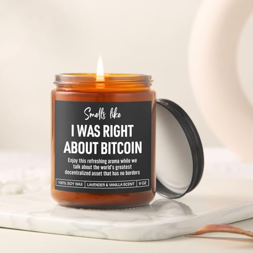 Scented Candle, Bitcoin Merch, Cryptocurrency, Crypto Gifts for Men, Women, Funny Bitcoin Gifts for Him, Husband, Boyfriend, Dad, Son, Brother, Best Friend, Trader, Crypto Lovers - Image 6