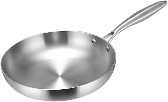 Cookware Frying Pan, Frying Pan, 304 Stainless Steel Frying Pan, Professional Grade Pot, Stainless Steel Three-Layer Frying Pan, Thick Pot, Induction Cooker, Gas Stovetop, Pot/Pot, 8.7 inches 22 cm, 9.4 inches 24 cm, 10.2 inches 26 cm, 11 inches 28 cm, Kitchen Supplies, For Home & cm