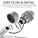 20 Pcs Conduit Connectors, 1/2 Inch Liquid Tight Connector NPT Non-Metallic for PVC Electrical Flexible Conduit Fittings, 180 Degree Straight for Home Kitchen Bathroom Tube Tool Supplies (Gray)