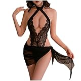 Women's Lace Bodysuit Lingerie...