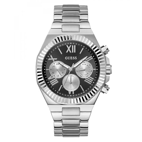 Orologio GUESS GUESS Orologio da uomo Equity in acciaio inossidabile, argento, Classico