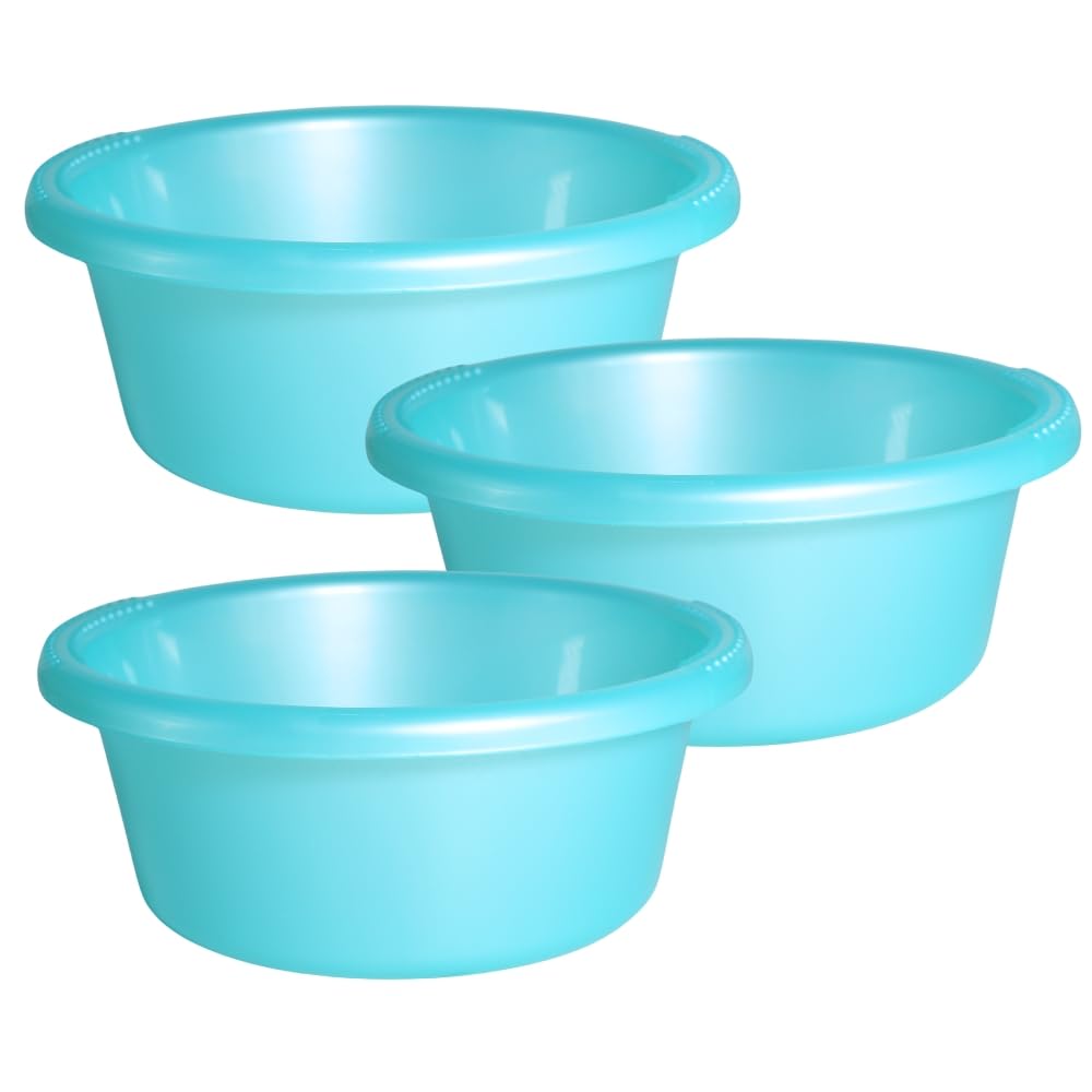 Sunaira Bowlpro Multipurpose Round Plastic Bowl 750 ml |Mixing,Serving,Washing Fruits Vegetables,Hair Colour,Dough and Food Storage|Food Grade,Stackable|Kitchen,Salon|Set of 3|Green-image-45