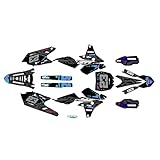 Kalair GFX Graphics Kit for Yamaha YZ 250F (2014-2018) ACID Series Purple 09 Mil - Dirt bike Custom Racing Graphics Decals Stickers Kit, no-plastics