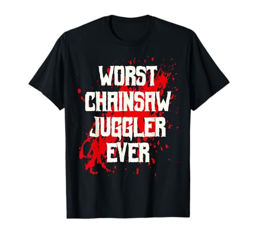 Funny Amputee Chainsaw Juggler T-Shirt