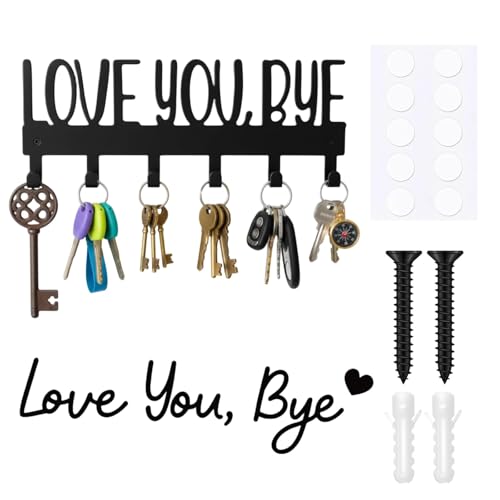 ZHLKHIOP Wall Mount Key Hanger with Love Sign