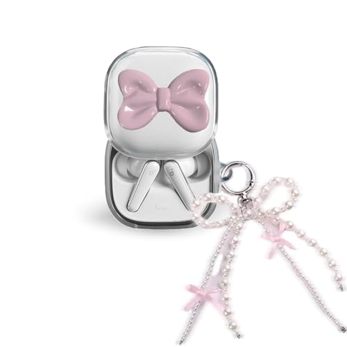 For Anker Soundcore Liberty 5 �Ή� �P�[�X �J�o�[ �L�[�z���_�[�t������ ���킢�� �l�C ���C�����X�C���[�z���p TPU�f�� ���S�ȕی� �����h�~ �ϏՌ� �h�o �L�Y�h�~