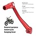 Jewkot Motorcycle Folding Gear Shift Lever, Off-Road Motorcycle Gear Shift Lever Accessories, Motorcycle Modification Replacement Lever, Universal for Most Cars Motorcycles (Black)