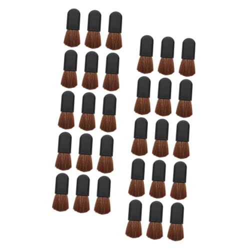PLAFOPE 30 piezas Brochas de Maquillaje Multifuncionales para Base y Rubor con Cerdas Suaves de Pelo Natural Aplicador Cosmético Portátil para Diario