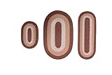 Better Trends Alpine 3-Piece Braided Rug Set – 100% Polypropylene, Reversible, Indoor Use, Durable & Stain Resistant – Brown (50'x80', 20'x60', 20'x30') for Living Room, Bedroom, Kitchen