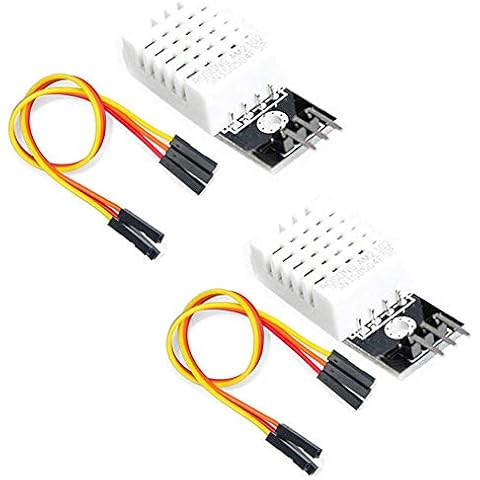 2pcs DHT22/AM2302 Digital Temperature and Humidity Sensor Module Temperature Humidity Monitor Sensor Replace SHT11 SHT15 for Arduino Electronic Practice DIY Cover