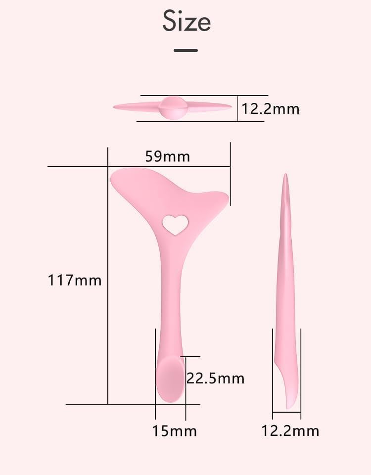 Image of 4 in 1 Multipurpose Soft Silicone Eyeliner Mascara Shield Applicator Guard | Eyeliner Stencil | Lipstick Assist | Face Cream & Clay Applicator Tool (Pack of 1)