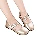 Egmy Infant Kids Girl Shoes Small Leather Shoes Single Shoes Dance Shoes Girls Performance Cute Fashion Shoes Gold