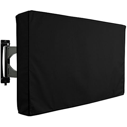 KHOMO GEAR Outdoor TV Cover - Panther Series - Universal Weatherproof Protector for 50-52 Inch TV - Fits Most Mounts & Brackets Cover