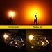 PHINLION 194 LED Light Bulb Amber Yellow Super Bright 168 2825 2827 T10 W5W Miniature LED Replacement Bulbs for Car Interior Map Dome Door Courtesy License Plate Side Marker Lights