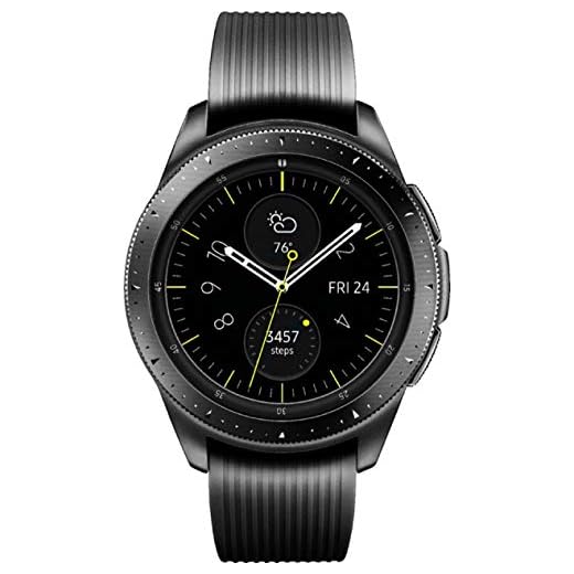 SAMSUNG Galaxy Watch (42mm) 4G LTE SM-R815UZKAXAR - Phone, Midnight Black (Renewed)