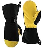 COWHIDE-MATERIAL: Die Handfläche besteht aus einer großen Fläche aus Rindsleder, das sehr verschleißfest und gut rutschfest ist. Das Maul des Tigers ist mit Rindsleder verstärkt, das haltbarer ist als andere Materialien.