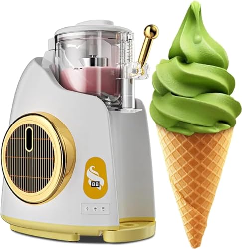 Softeismaschine, Mini Vollautomatisch, Einzelgeschmack, Desktop-Design, automatische Reinigung, ideal für Familientreffen, Restaurants, Cafés, Snackbars