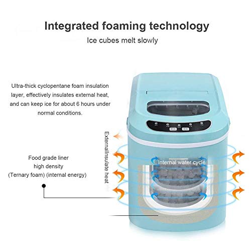 Máquina para hacer cubitos de hielo portátil 12Kg en 24h miniatura 3