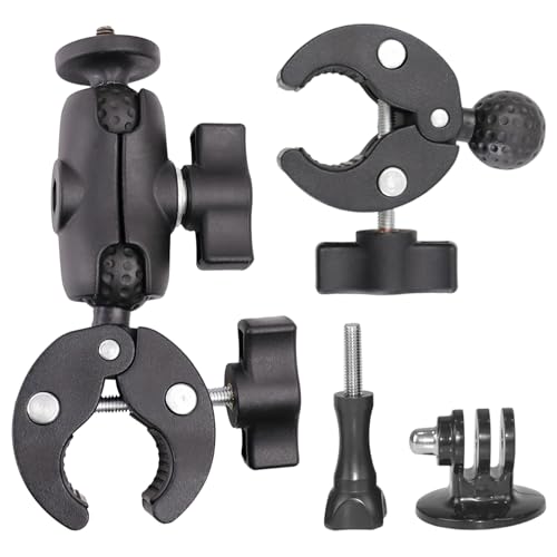 Supporto doppio morsetto per ombrello, asta fotocamera, supporti per carrozzina, supporto per sedia a rotelle, morsetto per scrivania, studio fotografico, riflettore, treppiedi di registrazione