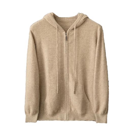 Man 100 Percent Wool Solid Color Loose Fitting Long Sleeved Cashmere Sweater - Main Image