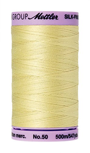 Hilo de Algodón Mettler Silk-Finish 547 yd, Lemon Frost miniatura 1