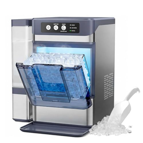 Fabricadora de hielo Nugget 44 Lbs/día con tanque 0.8 gal miniatura 1