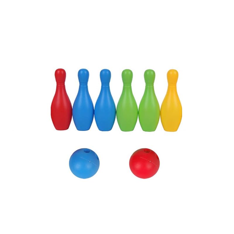 VADLO Bowling Pins Toy Set Fun Learning Game Plastic Bowling Toy Set 6 Bottles and 2 Balls Game for Kids Playset Balls Indoor Outdoor Sports Games Return Gift for Kids/Boys (B0D33P1WYY) Amazon Price History, Amazon Price Tracker
