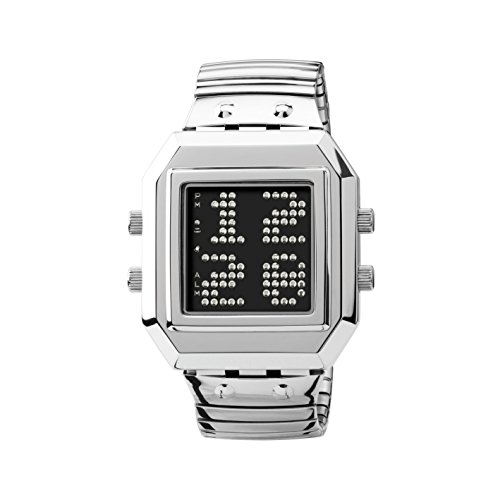 ZERONE Crossover Sk8ightTing Dazzled Small IP Silver with Adjustable Expansion Band