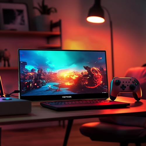 Victrack 4K Touchscreen Portable Gaming Monitor, 13.3" Ultra UHD, Designed for Handheld Gaming pc, Style as ASUS Rog Ally, Lenovo Legion go, 100% RGB IPS Computer Gaming Display HDR Monitor Cover - Image 6