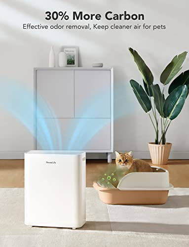 Govee Life Smart Air Purifiers For Home Large Room, H13 True Hepa Air Purifiers For Pets With Pm2.5 Sensor, Air Quality Index For 99.97% 0.3 Micron Particles, Washable Pre-Filter For Pet Hair Lint #TOP3