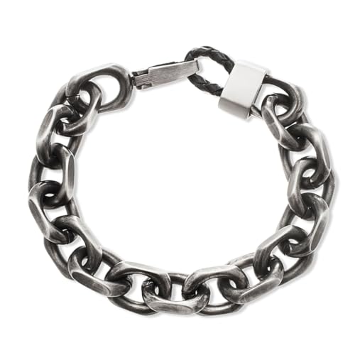 Pulsera cadena cable 12.5 mm Nautica para hombre 9 in miniatura 1