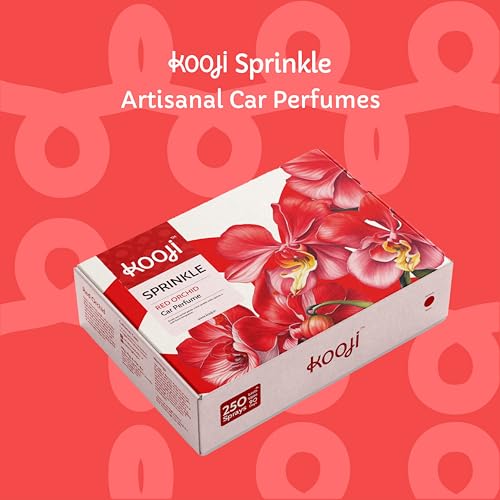 Image of KOOJI Sprinkle - Car & Home Perfumes - Red Orchid 30 ML | Premium Freshener - Exotic Red Orchid & Sultry Spices | Natural & Vegan Ingredients | Long-Lasting Aroma for Car, Home, Office - Up to 60 Days