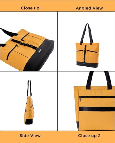 Image of CarryPro Tote Bags-Stylish Shoulder Handbag for Women-Exotic Office & Travel Side Bag-Lightweight Design with Trolley Sleeve Handbags- Gift for Men & Women-Unisex